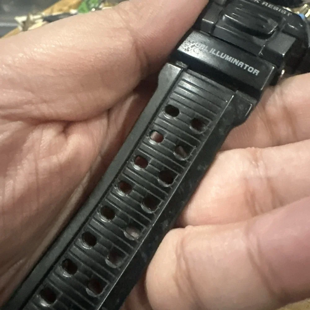Working VTG Casio G-Shock Mudman G-9000 46mm Digital Mens Watch-EVERYTHING WORKS